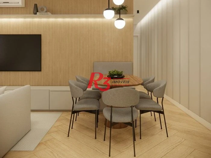 Apartamento com 2 dormitórios à venda, 80 m² por R$ 550.000,00 - Boqueirão - Santos/SP