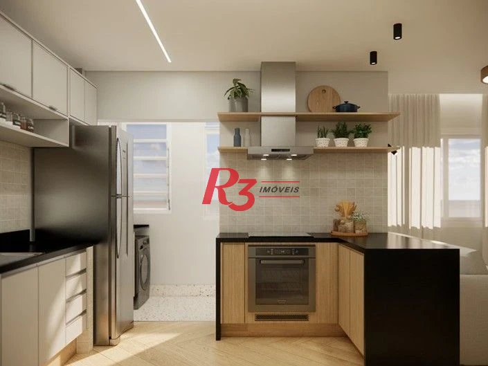 Apartamento com 2 dormitórios à venda, 80 m² por R$ 550.000,00 - Boqueirão - Santos/SP