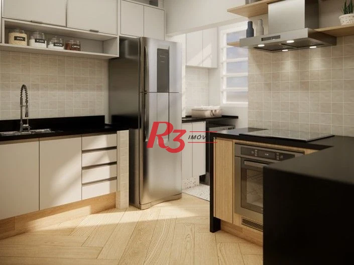 Apartamento com 2 dormitórios à venda, 80 m² por R$ 550.000,00 - Boqueirão - Santos/SP