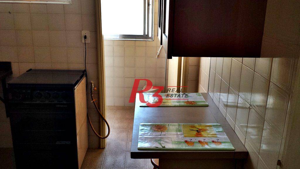 Apartamento com 1 dormitório para alugar, 50 m² por R$ 3.200,01/mês - Gonzaga - Santos/SP