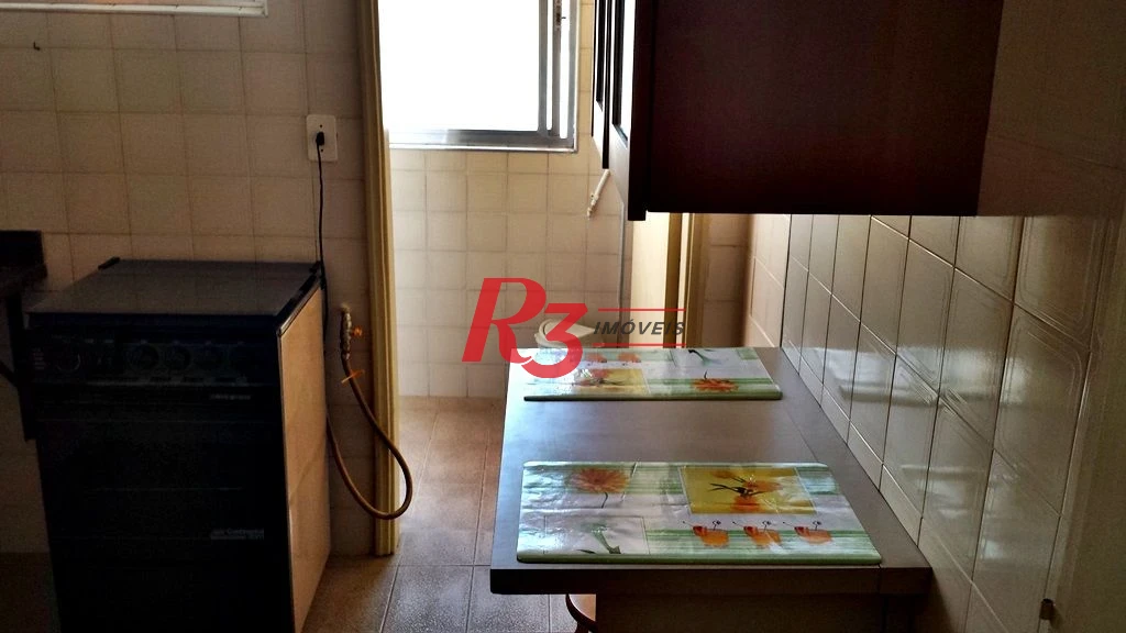 Apartamento com 1 dormitório para alugar, 50 m² por R$ 3.200,01/mês - Gonzaga - Santos/SP