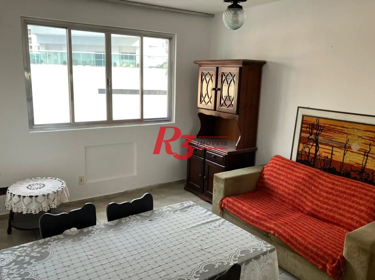 Apartamento com 1 dormitório para alugar, 50 m² por R$ 3.200,01/mês - Gonzaga - Santos/SP