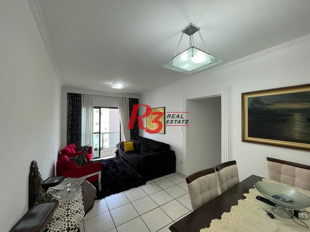 Apartamento com 3 dormitórios à venda, 120 m² por R$ 700.000,00 - Campo Grande - Santos/SP