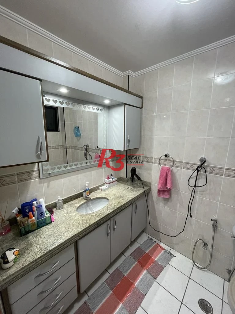 Apartamento com 3 dormitórios à venda, 120 m² por R$ 700.000,00 - Campo Grande - Santos/SP