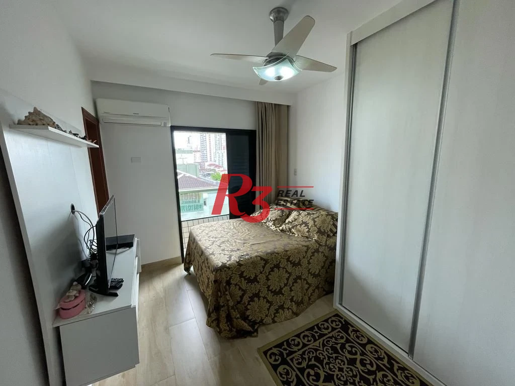 Apartamento com 3 dormitórios à venda, 120 m² por R$ 700.000,00 - Campo Grande - Santos/SP