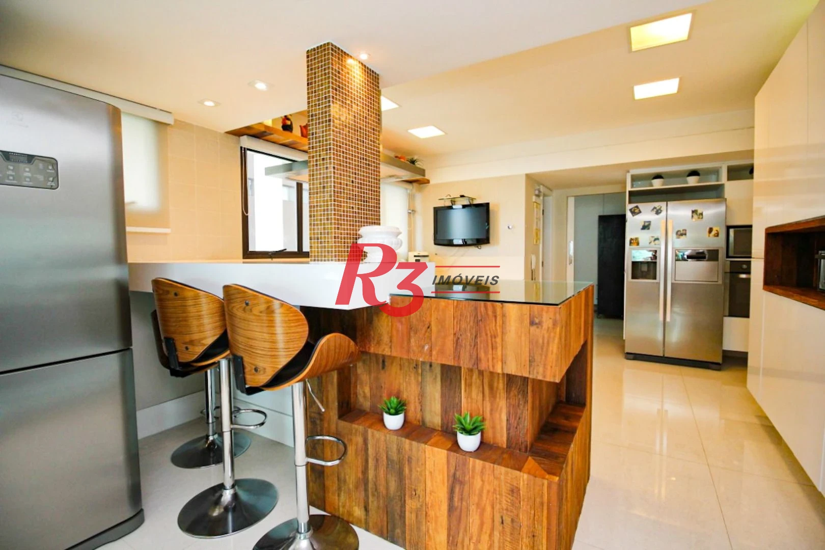 Apartamento com 4 suítes para alugar, 282 m² - Aparecida - Santos/SP