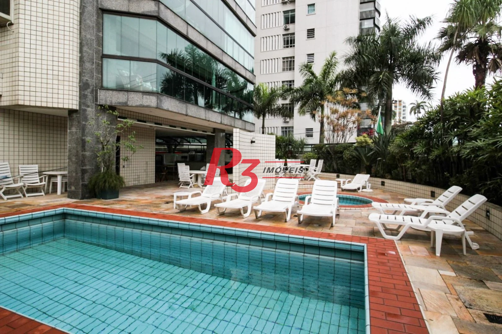 Apartamento com 4 suítes para alugar, 282 m² - Aparecida - Santos/SP