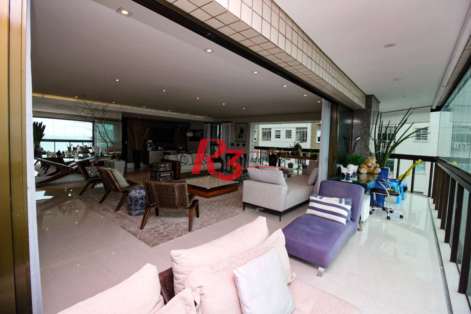 Apartamento com 4 suítes para alugar, 282 m² - Aparecida - Santos/SP
