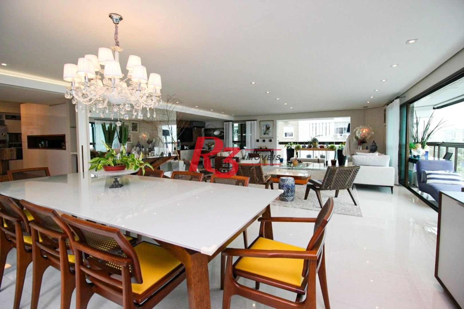 Apartamento com 4 suítes para alugar, 282 m² - Aparecida - Santos/SP