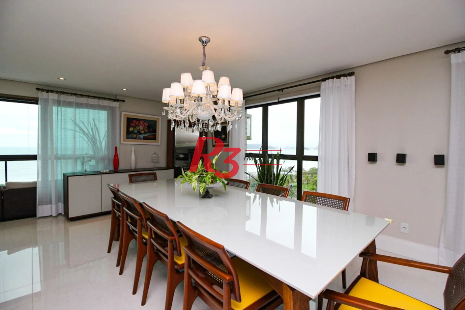 Apartamento com 4 suítes para alugar, 282 m² - Aparecida - Santos/SP