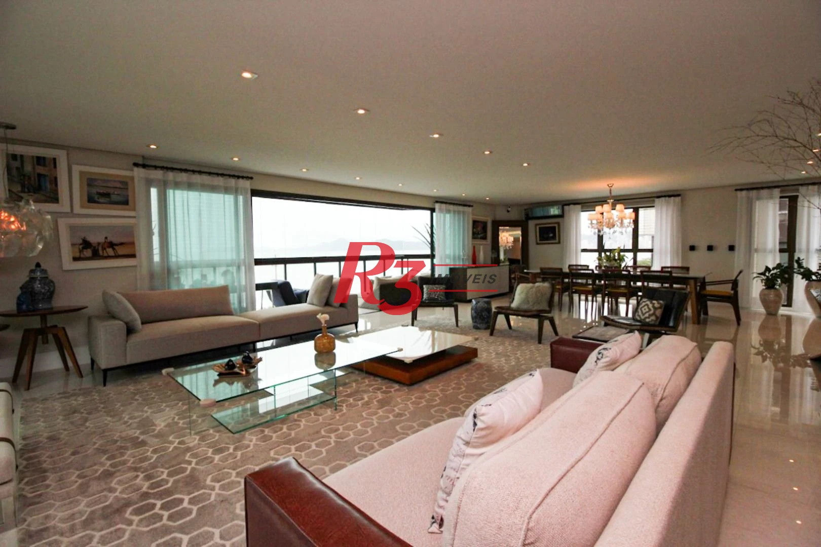 Apartamento com 4 suítes para alugar, 282 m² - Aparecida - Santos/SP