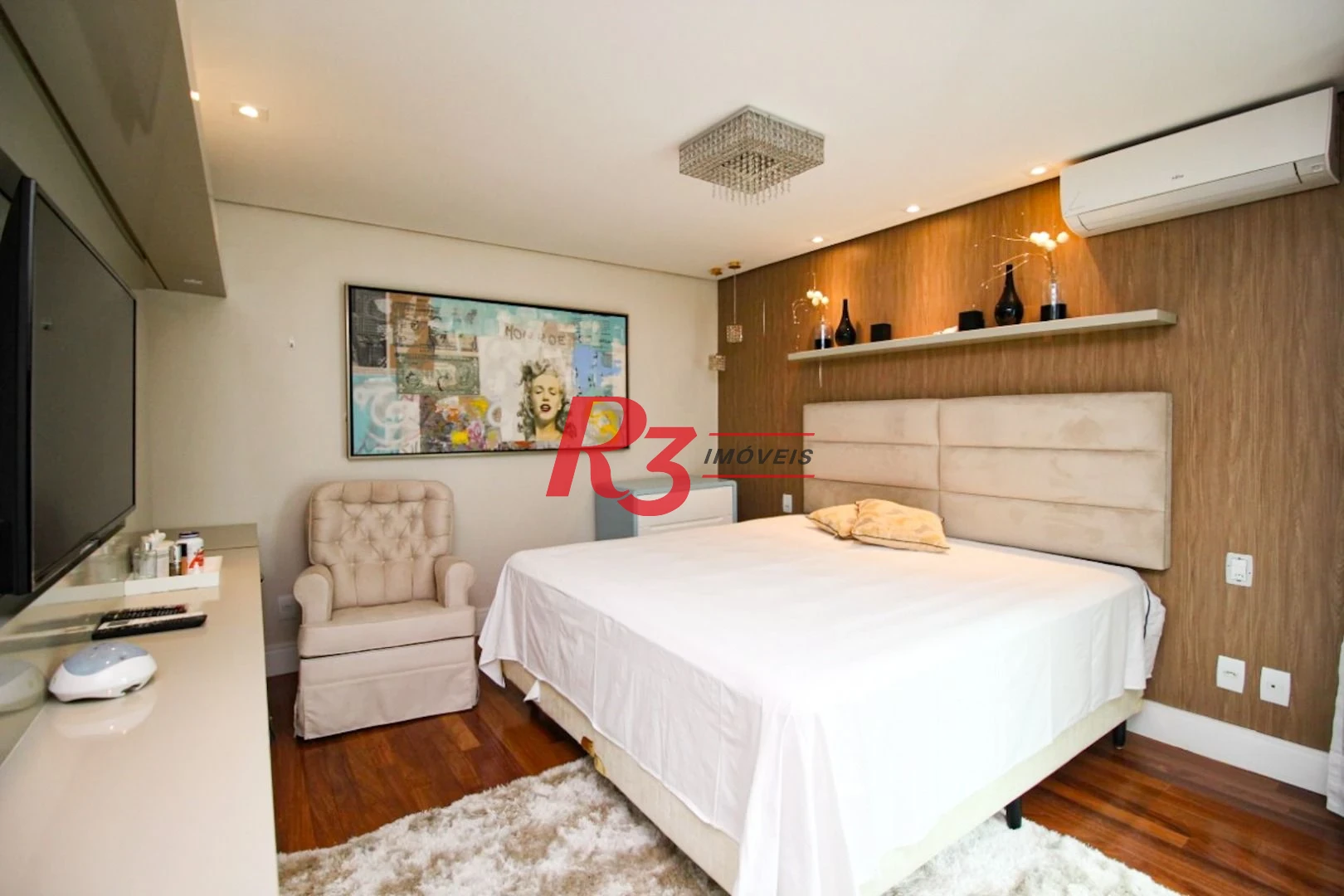 Apartamento com 4 suítes para alugar, 282 m² - Aparecida - Santos/SP
