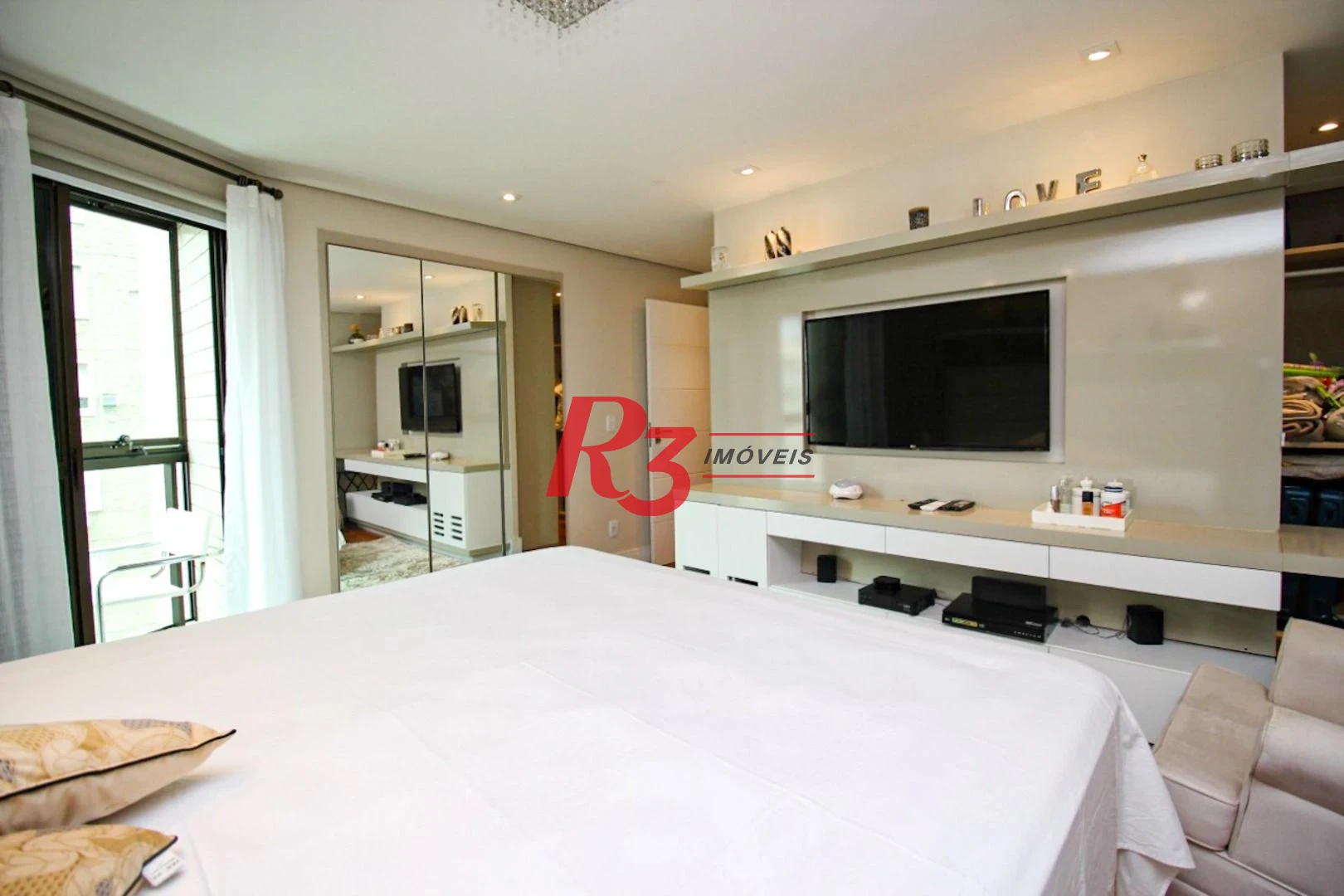 Apartamento com 4 suítes para alugar, 282 m² - Aparecida - Santos/SP