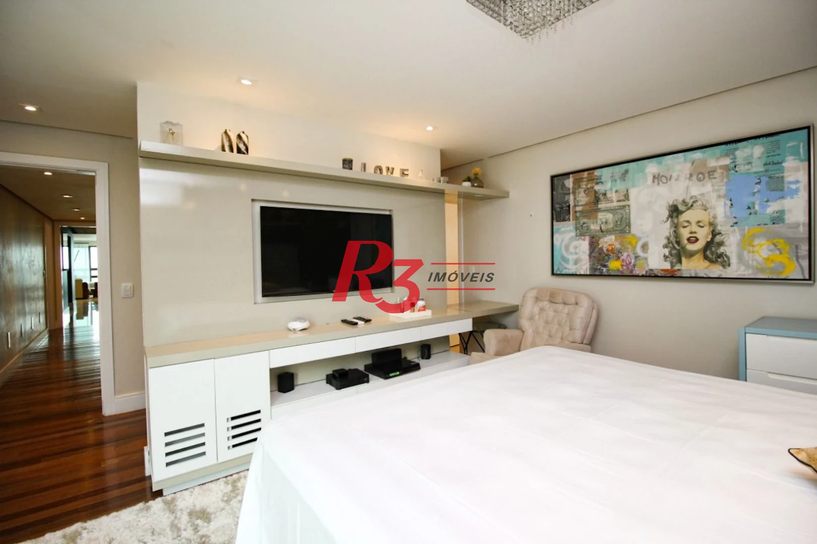 Apartamento com 4 suítes para alugar, 282 m² - Aparecida - Santos/SP