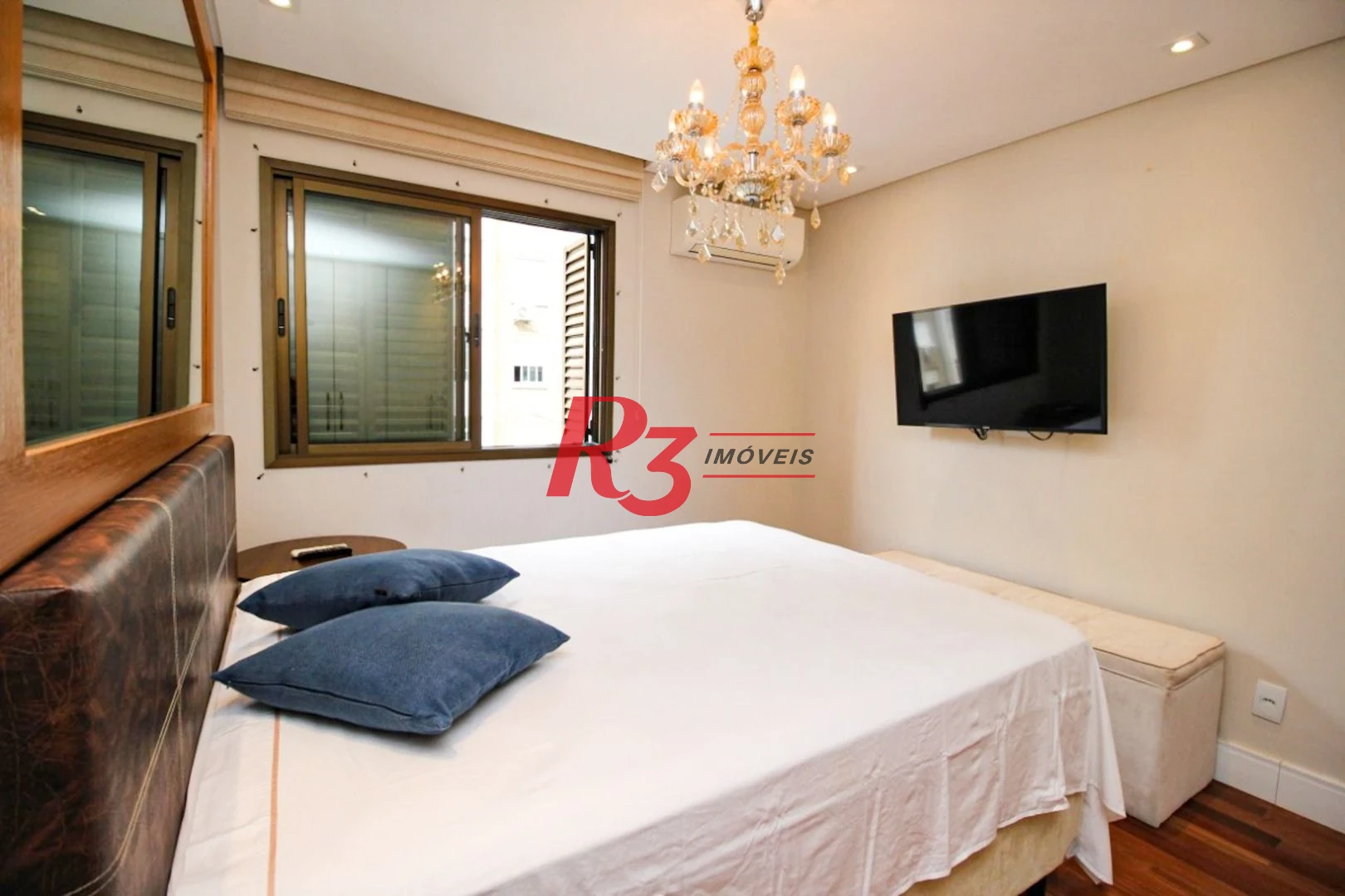 Apartamento com 4 suítes para alugar, 282 m² - Aparecida - Santos/SP
