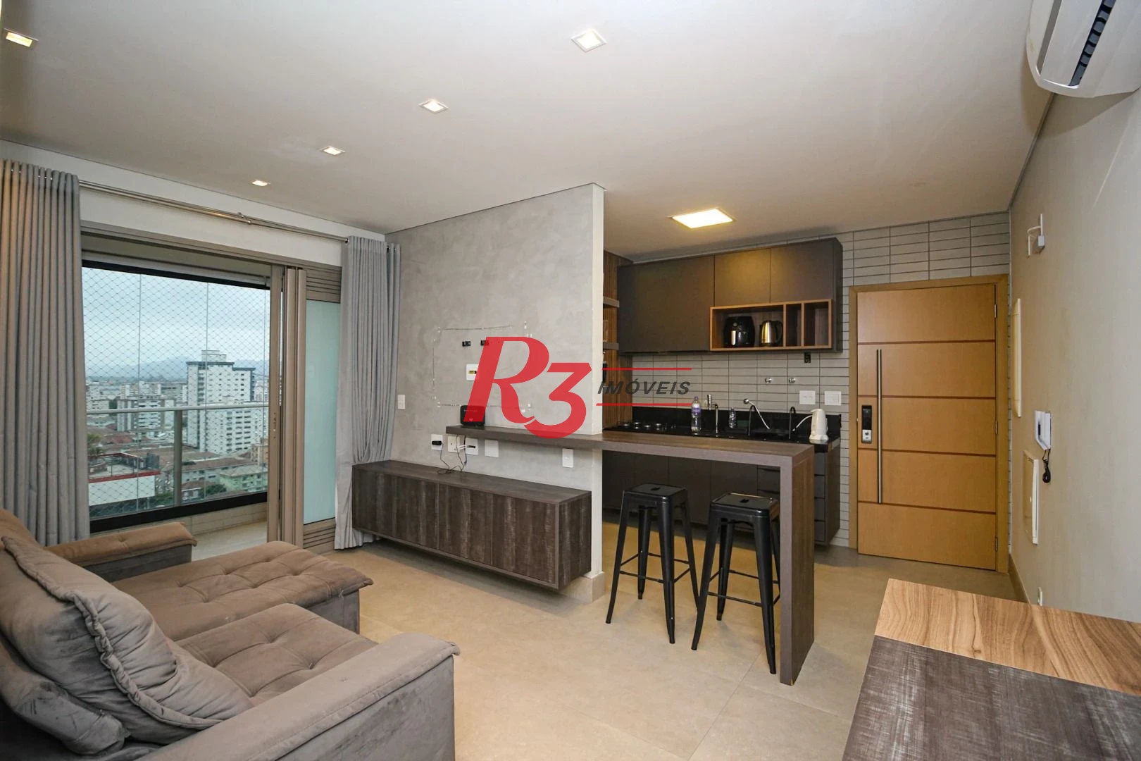 Apartamento com 1 dormitório à venda, 60 m² por R$ 799.000,00 - Aparecida - Santos/SP