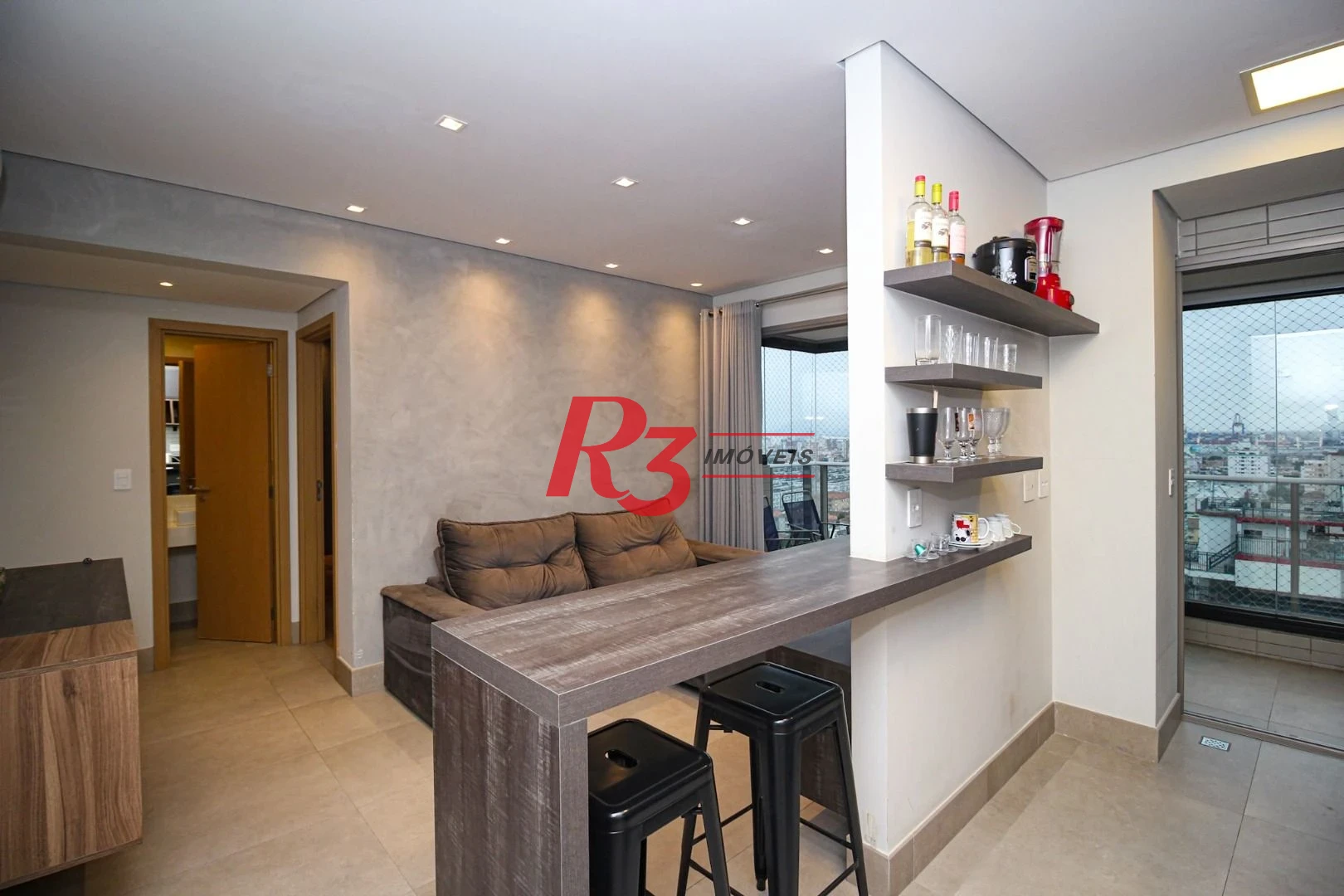 Apartamento com 1 dormitório à venda, 60 m² por R$ 799.000,00 - Aparecida - Santos/SP