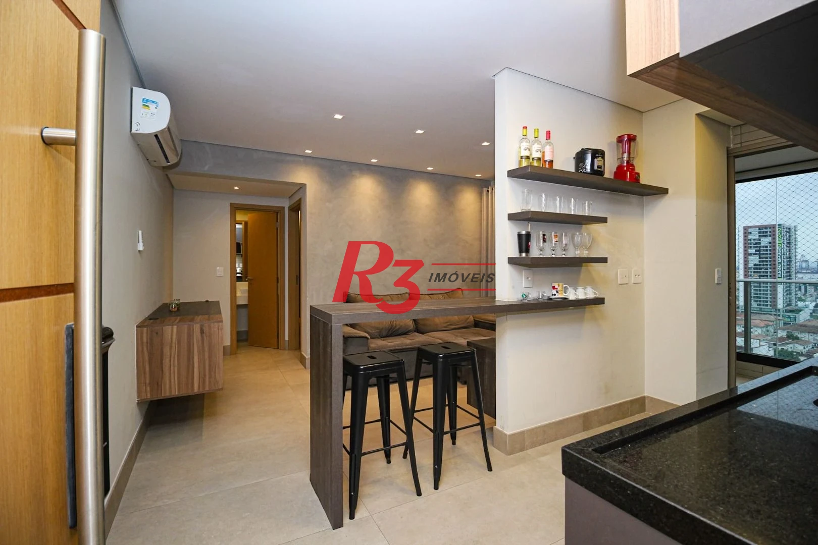 Apartamento com 1 dormitório à venda, 60 m² por R$ 799.000,00 - Aparecida - Santos/SP