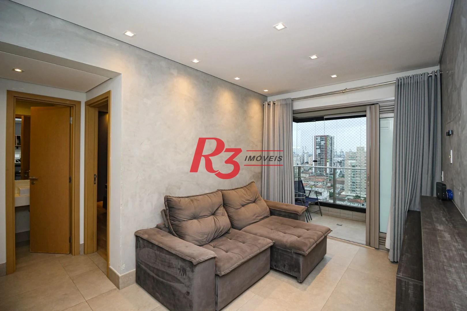 Apartamento com 1 dormitório à venda, 60 m² por R$ 799.000,00 - Aparecida - Santos/SP