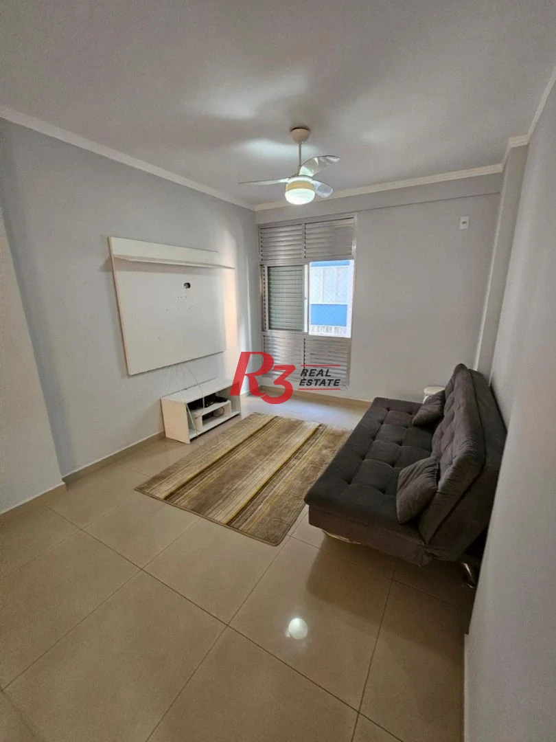 Apartamento com 1 dormitório para alugar, 63 m² por R$ 3.000,02/mês - José Menino - Santos/SP