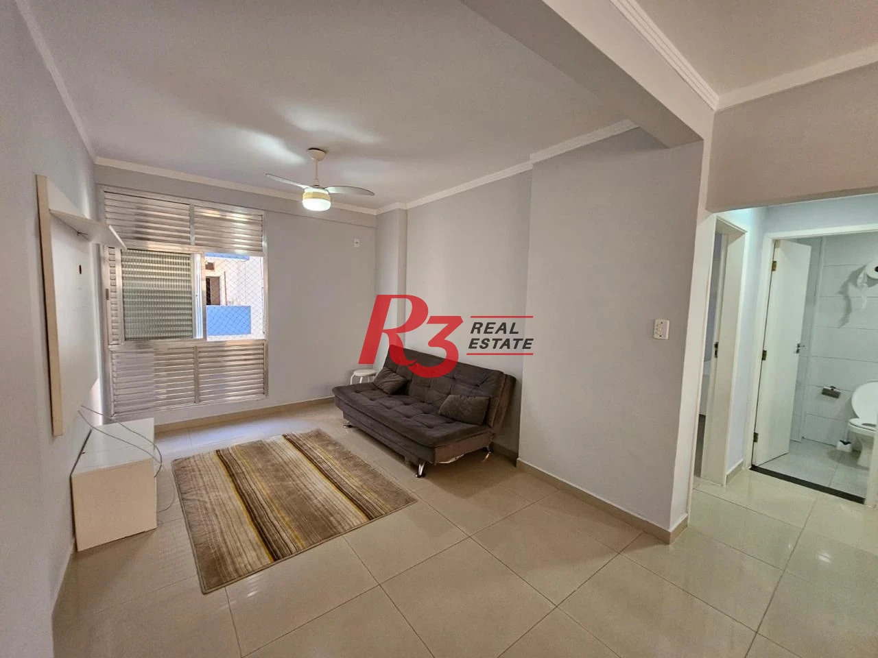 Apartamento com 1 dormitório para alugar, 63 m² por R$ 3.000,02/mês - José Menino - Santos/SP