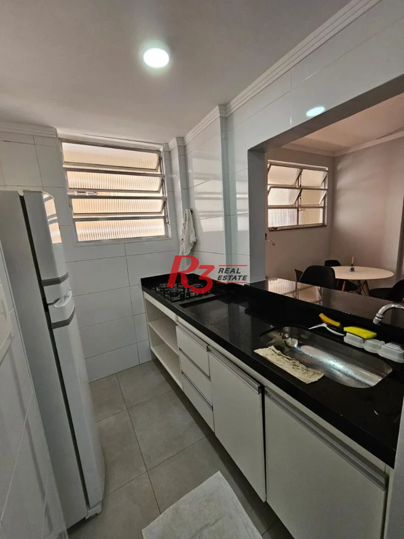 Apartamento com 1 dormitório para alugar, 63 m² por R$ 3.000,02/mês - José Menino - Santos/SP