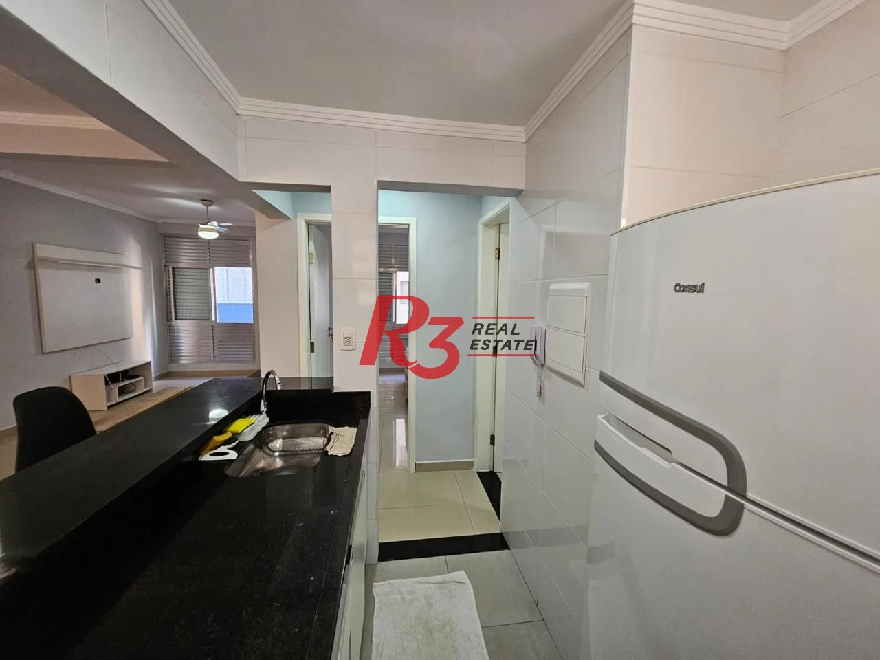 Apartamento com 1 dormitório para alugar, 63 m² por R$ 3.000,02/mês - José Menino - Santos/SP