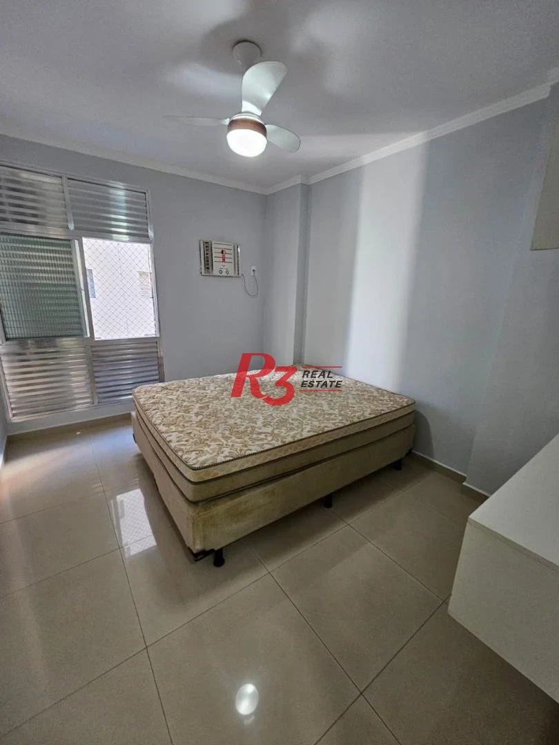 Apartamento com 1 dormitório para alugar, 63 m² por R$ 3.000,02/mês - José Menino - Santos/SP