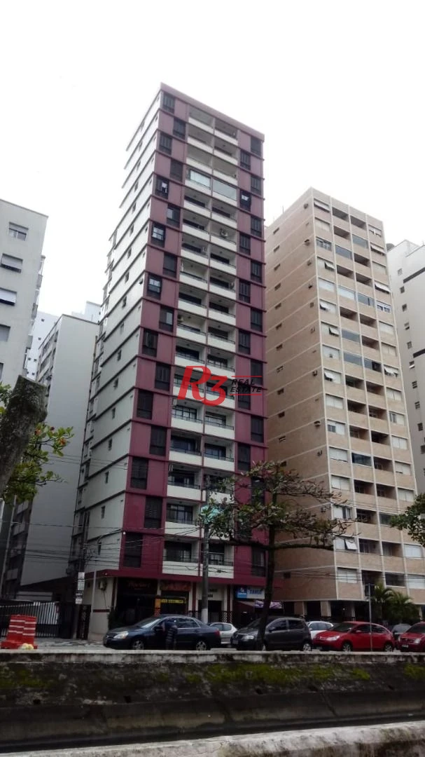 Apartamento com 1 dormitório para alugar, 63 m² por R$ 3.000,02/mês - José Menino - Santos/SP