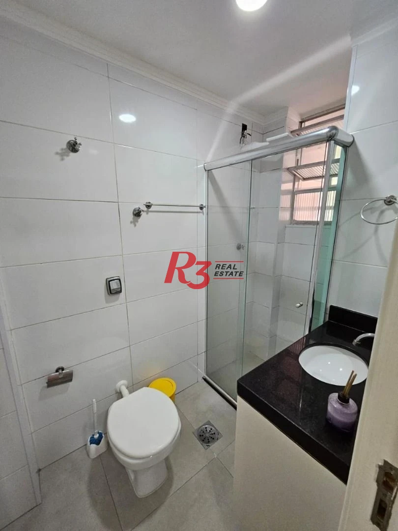 Apartamento com 1 dormitório para alugar, 63 m² por R$ 3.000,02/mês - José Menino - Santos/SP