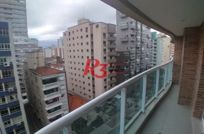 Apartamento com 1 dormitório à venda, 48 m² por R$ 740.000,00 - Pompéia - Santos/SP