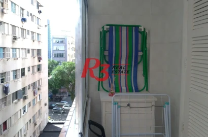Apartamento com 1 dormitório para alugar, 46 m² por R$ 4.500,01/mês - Ponta da Praia - Santos/SP