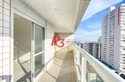 Apartamento com 3 dormitórios à venda, 133 m² - Canto do Forte - Praia Grande/SP