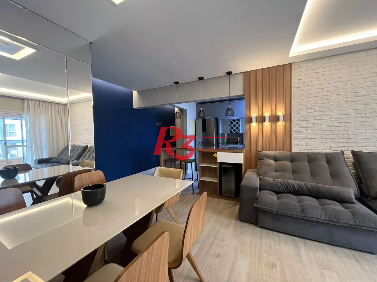 Apartamento com 2 dormitórios para alugar, 84 m² por R$ 8.500,00/mês - Boqueirão - Santos/SP