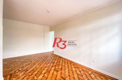 Apartamento com 3 dormitórios à venda, 93 m² - Gonzaga - Santos/SP
