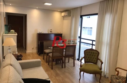 Apartamento com 2 dormitórios à venda, 85 m² - Gonzaga - Santos/SP