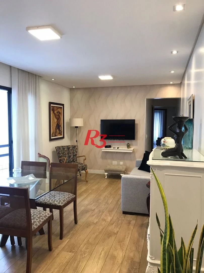 Apartamento com 2 dormitórios à venda, 85 m² - Gonzaga - Santos/SP