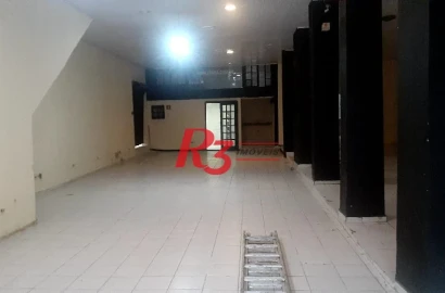 Ampla loja comercial para alugar, 520m², Encruzilhada- Santos/SP