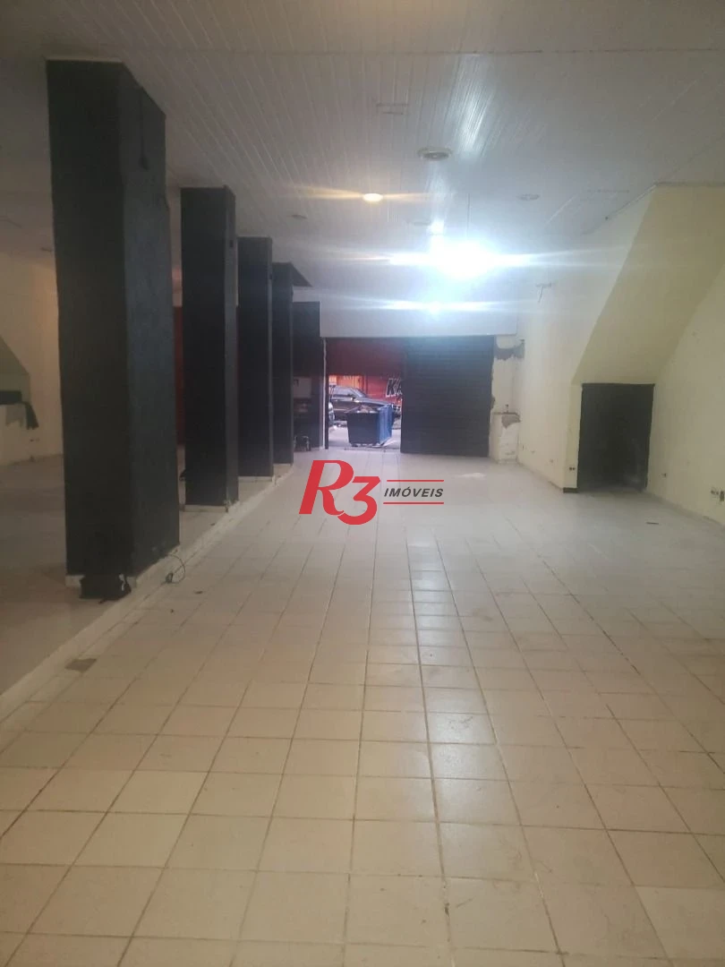 Ampla loja comercial para alugar, 520m², Encruzilhada- Santos/SP