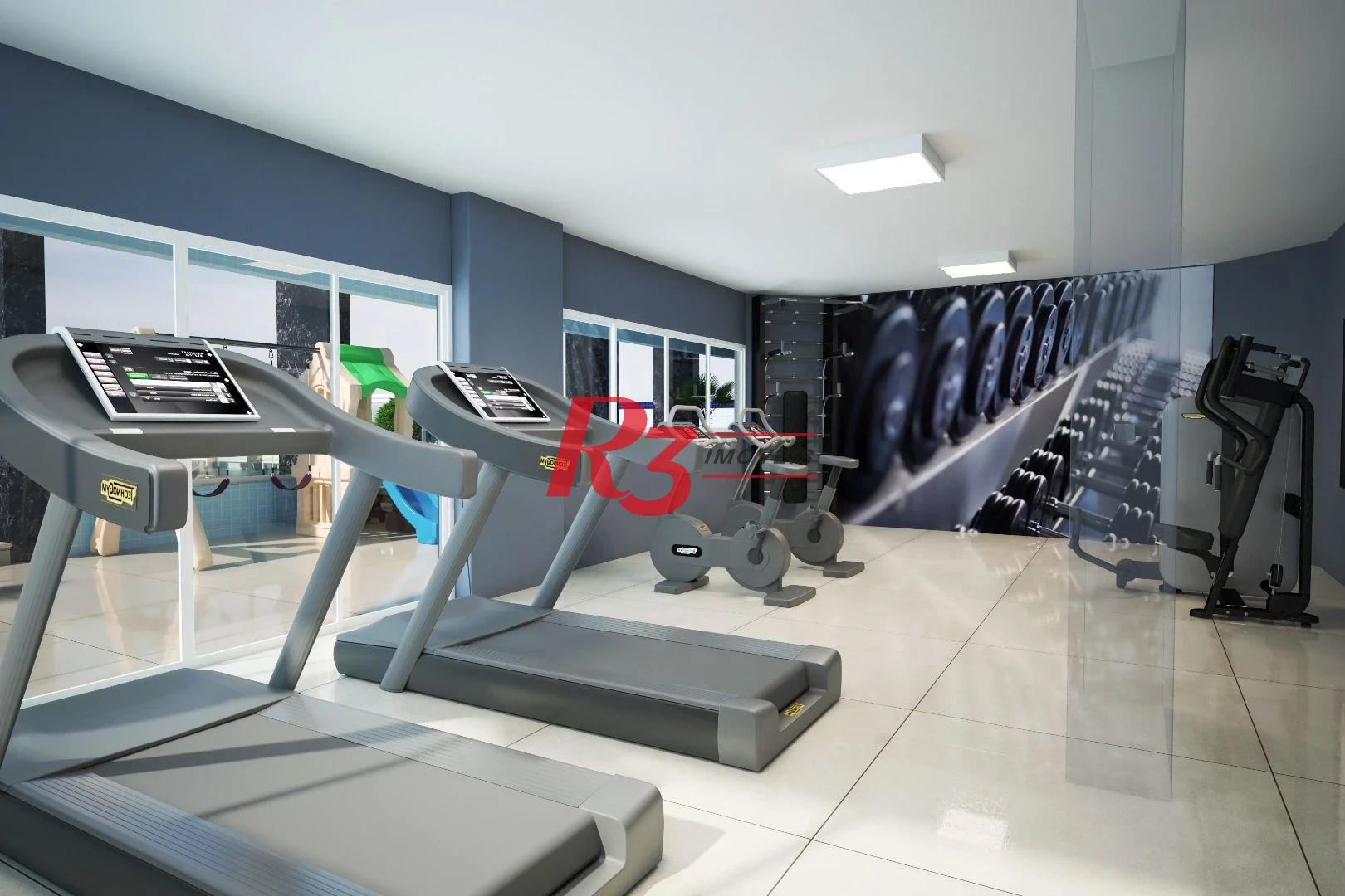 Apartamento com 3 dormitórios à venda, 93 m² por R$ 620.000,00 - Vila Tupi - Praia Grande/SP