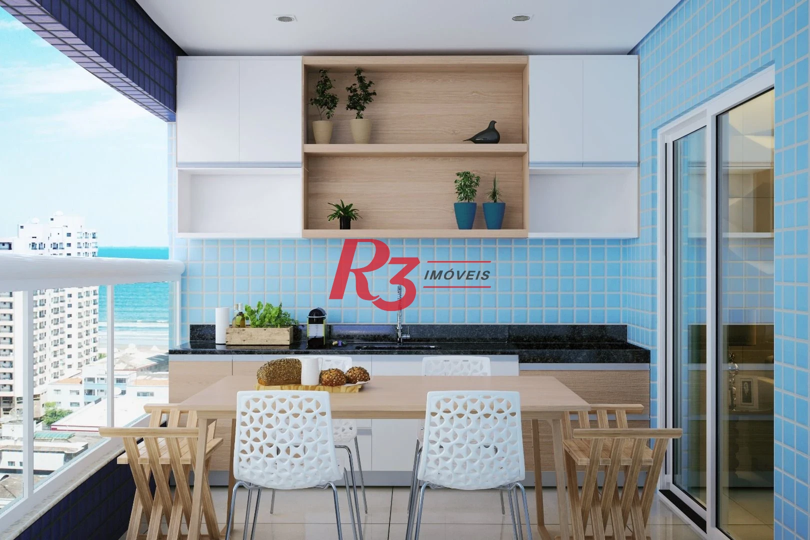 Apartamento com 3 dormitórios à venda, 93 m² por R$ 620.000,00 - Vila Tupi - Praia Grande/SP