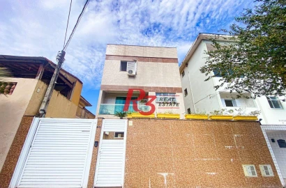 Sobrado com 3 dormitórios à venda, 194 m² - Marapé - Santos/SP