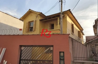 Sobrado com 3 dormitórios, 218 m² - venda por R$ 1.500.000,00 ou aluguel por R$ 7.880,50/mês - Vila Matias - Santos/SP