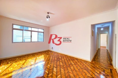 Apartamento à venda, 91 m² por R$ 564.000,00 - Gonzaga - Santos/SP