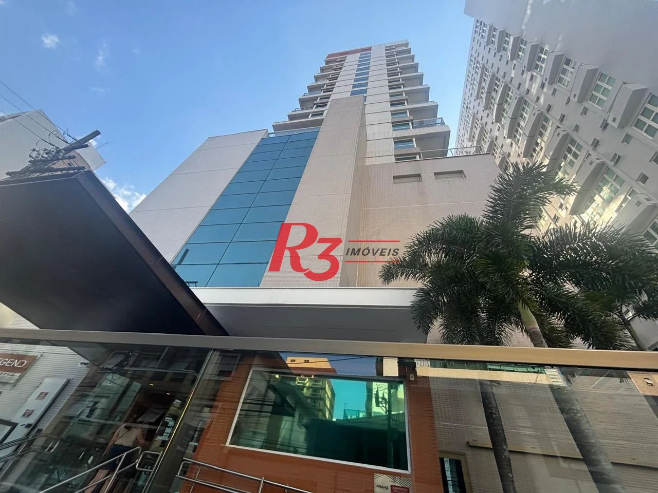 Apartamento Duplex com 1 dormitório para alugar, 60 m² por R$ 6.320,00/mês - Gonzaga - Santos/SP