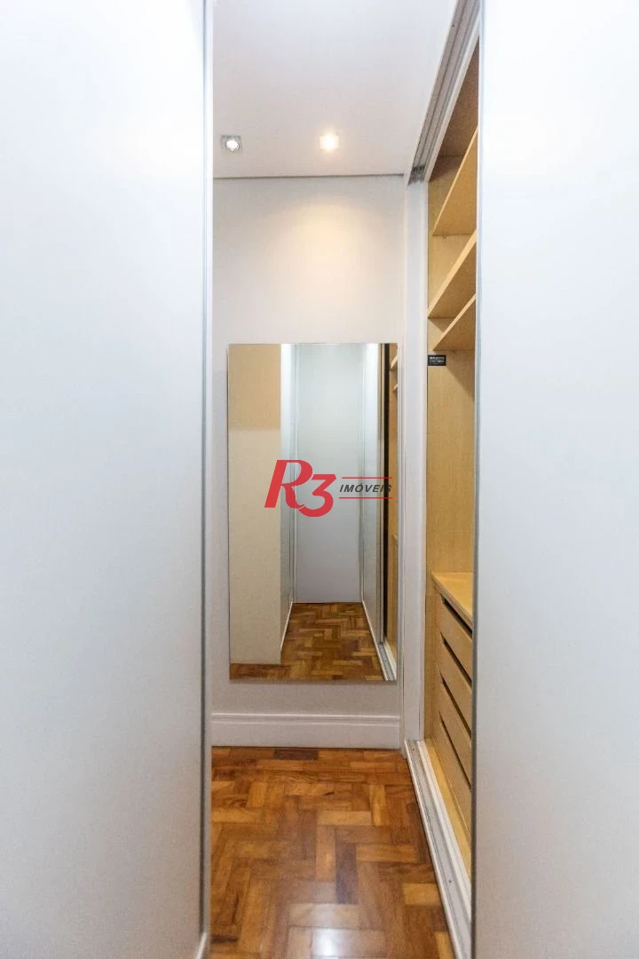 Apartamento com 3 dormitórios para alugar, 130 m² por R$ 6.991,46/mês - Embaré - Santos/SP