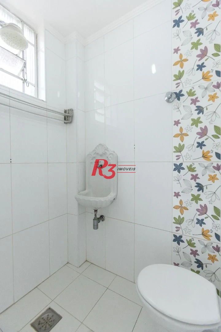 Apartamento com 3 dormitórios para alugar, 130 m² por R$ 6.991,46/mês - Embaré - Santos/SP
