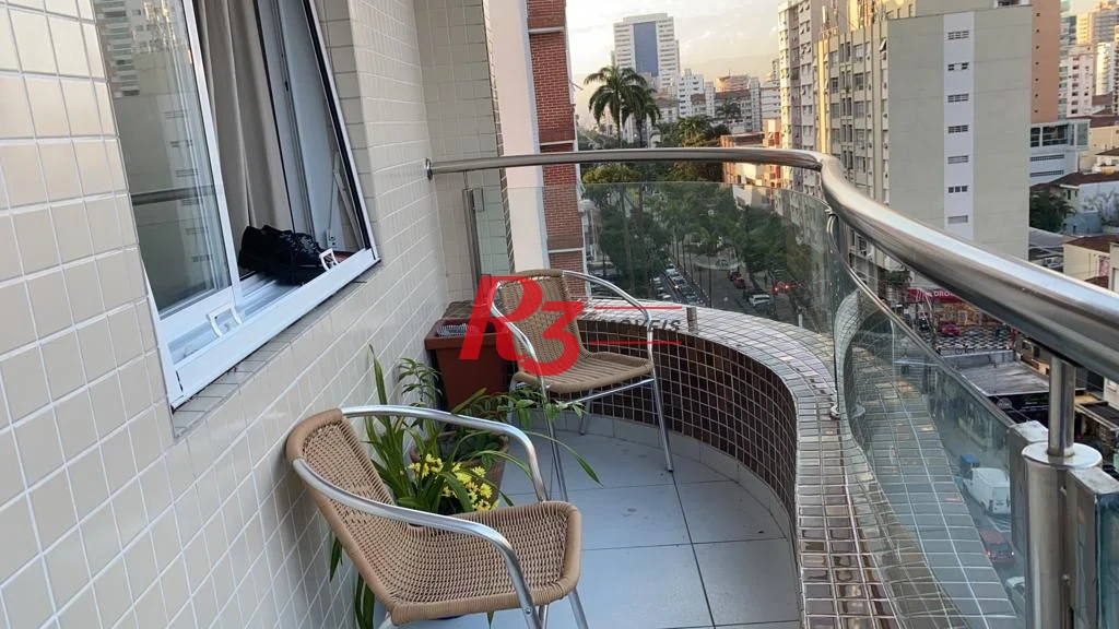 Apartamento com 3 dormitórios à venda, 140 m² - Boqueirão - Santos/SP