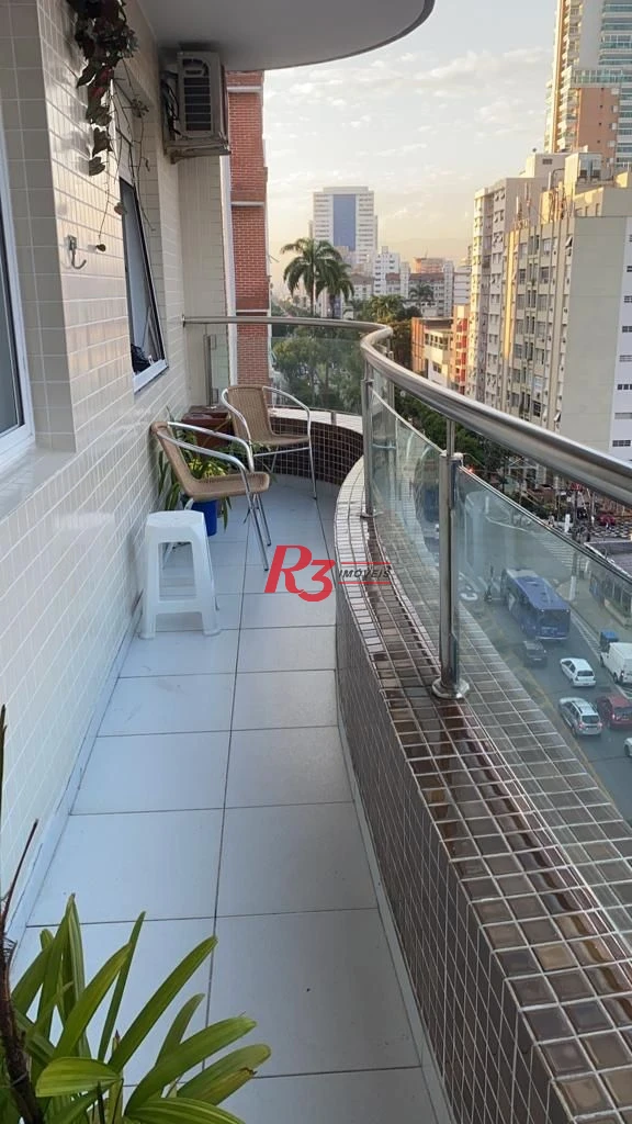 Apartamento com 3 dormitórios à venda, 140 m² - Boqueirão - Santos/SP