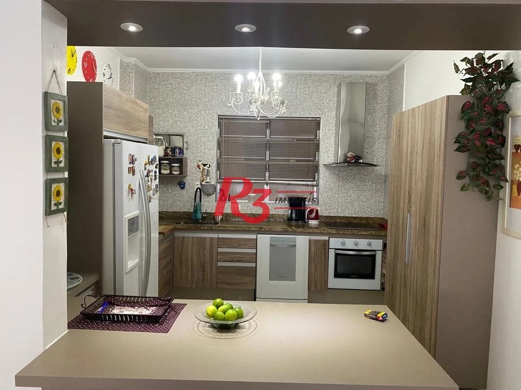 Apartamento com 3 dormitórios à venda, 140 m² - Boqueirão - Santos/SP